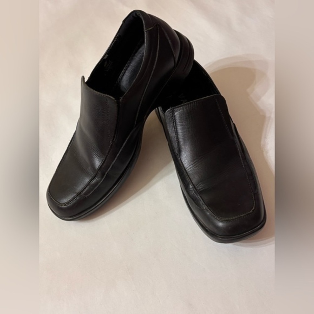 Varese Men's Black Leather Loafers Sz 91/2